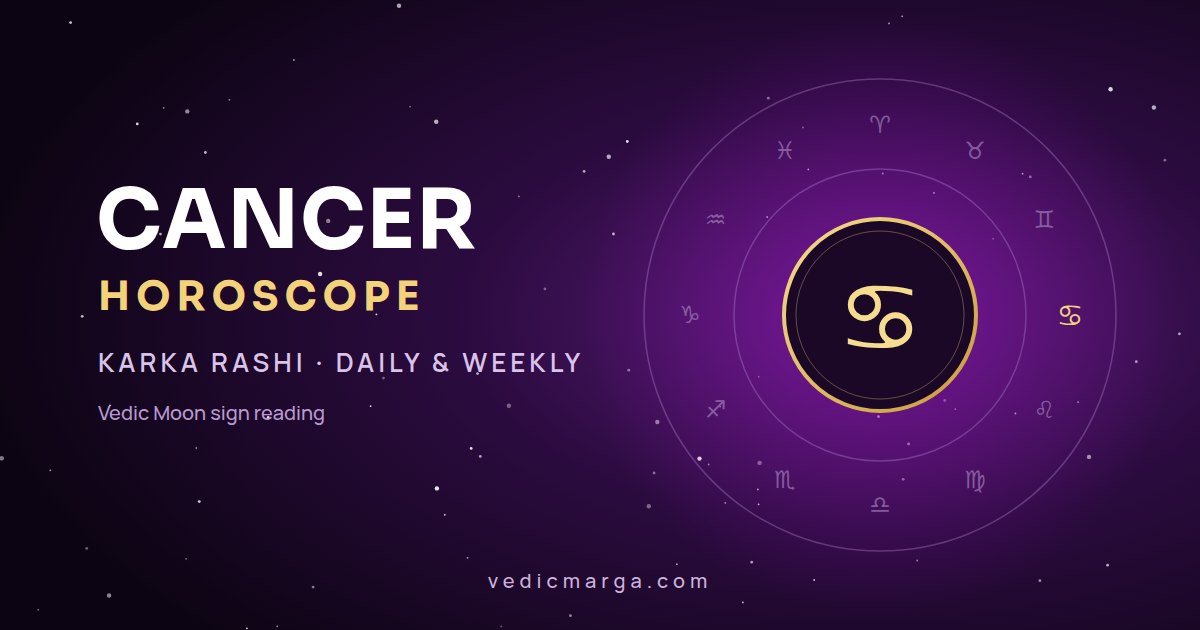 Cancer Daily Horoscope October 31, 2026 | Vedic Rashifal