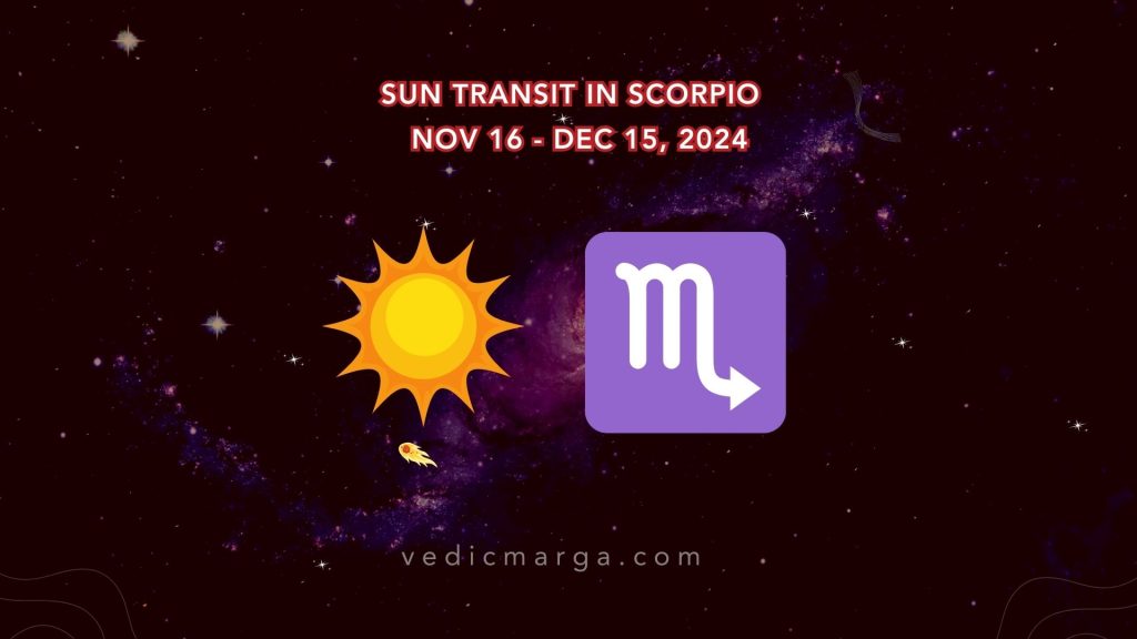 Sun Transit in Scorpio